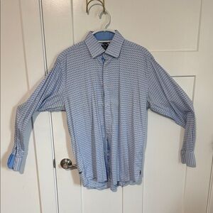 English Laundry Sky Blue Patterned Shirt